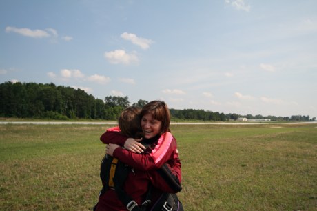 Lauren skydiving smile 2.