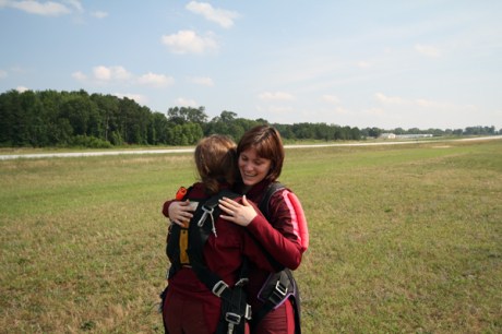 Lauren skydiving smile 3.