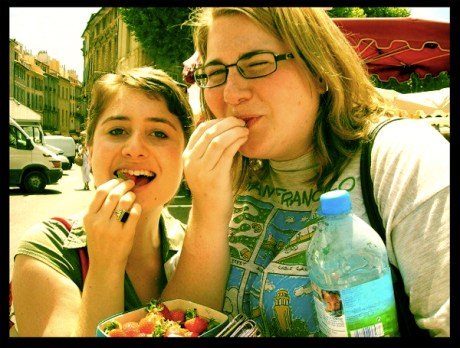 Strawberries near Avignon, France